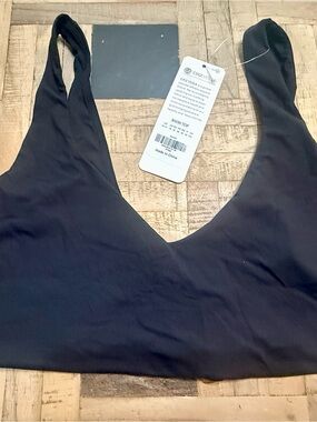 CRZ YOGA Deep V-Neck Bikini Top / Swim Bra – Black – Size XL (NWT)